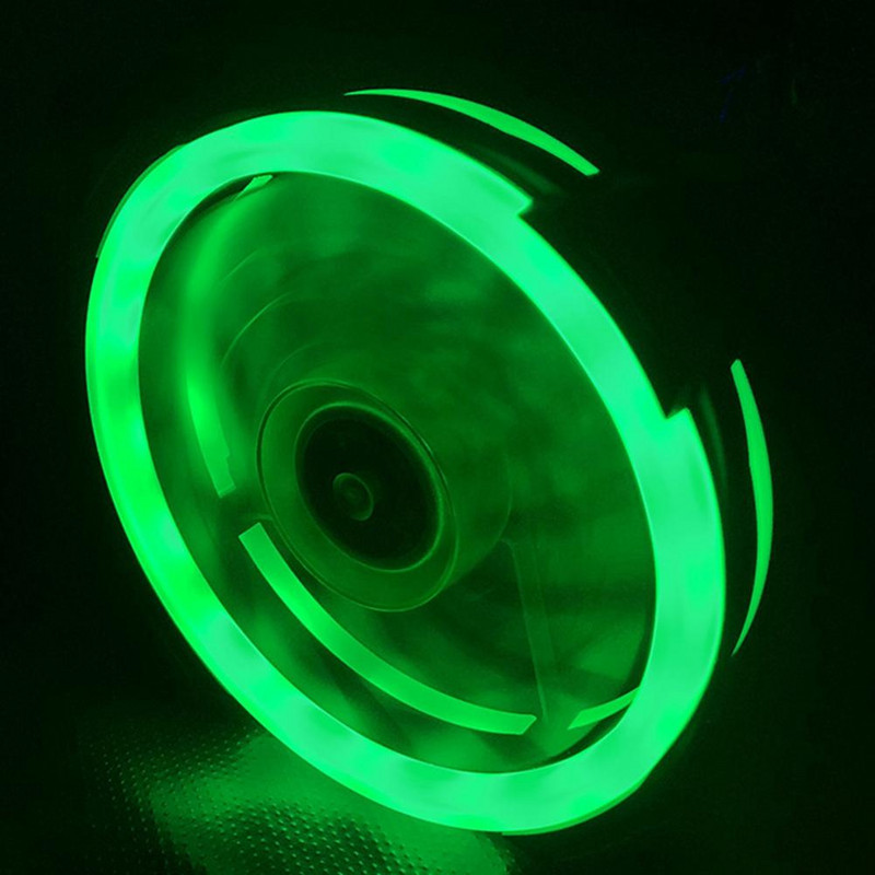 Praktický RGB chladič s fluidným ložiskom, štvorcový RGB chladiaci ventilátor, bezhlučný RGB chladič s gumovou podložkou