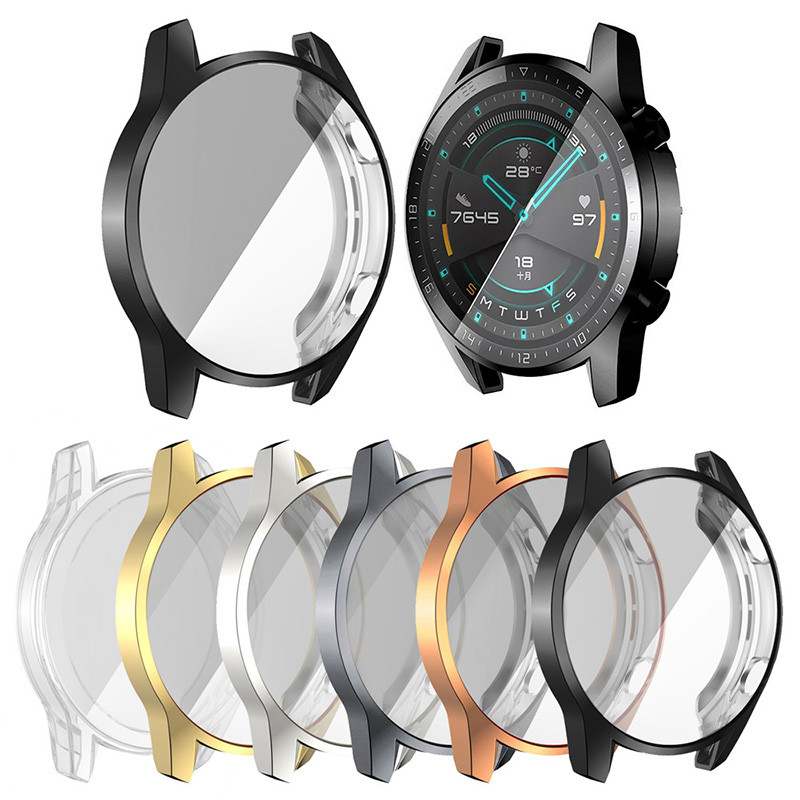 TPU калъф за Huawei watch GT 2e GT 2 46 mm лента Watch GT 3 46 mm/GT2e/GT2 Pro/GT3 All-Around Screen Protector cover bumper Case