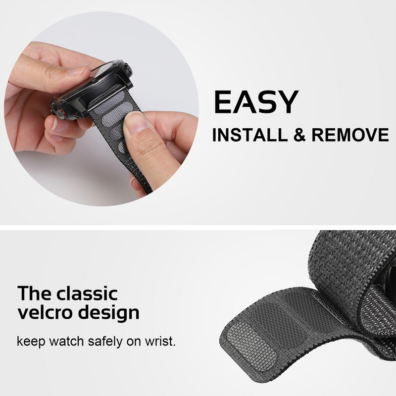 26 mm-es 22 mm-es 20 mm-es horoghurok nejlon szíj kompatibilis a -Garmin Fenix 6 6X Pro 5X 5 Plus 945 óraszíj csuklópánt karkötővel