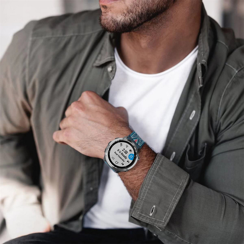 20 22 mm-es új rugalmas nylon szíj Garmin Vivoactive 3 Musichoz 4 Venu Sq 2 sportóra szíj hurok Forerunnerhez 245 255 158