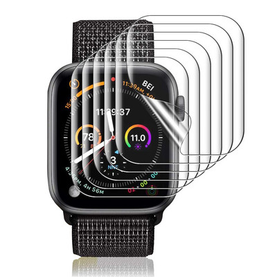 Фолио за Apple Watch 6 7 8 Ultra SE 2022 iWatch 45mm 41mm Screen Protector Series7 6 5 4 38mm 40mm Clear Film Coverage Film