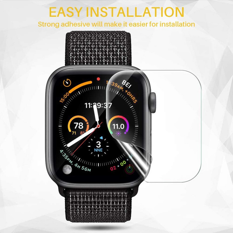 Kile Apple Watchile 6 7 8 Ultra SE 2022 iWatch 45 mm 41 mm ekraanikaitse seeria7 6 5 4 38 mm 40 mm läbipaistev kilega kattekile