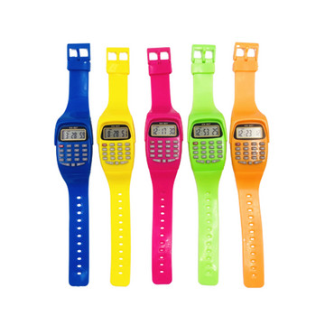 2 в 1 Моден цифров студентски изпит Специален калкулатор Часовник Детски електронен часовник Калкулатор за време Нов часовник Мини калкулатор