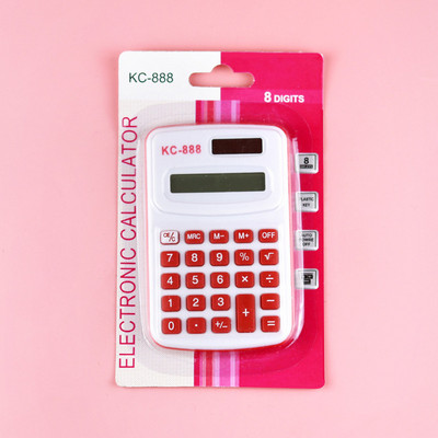 Mini Calculator Calculator portabil pentru copii Candy Color Design Drăguț 8 cifre LED Calculatrice Calculator student