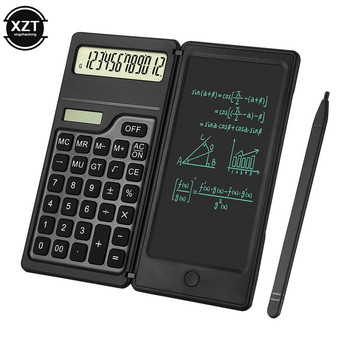НОВ S9AB Преносим калкулатор LCD екран Таблет за писане Сгъваем научен калкулатор Таблет Цифров блок за рисуване със стилус