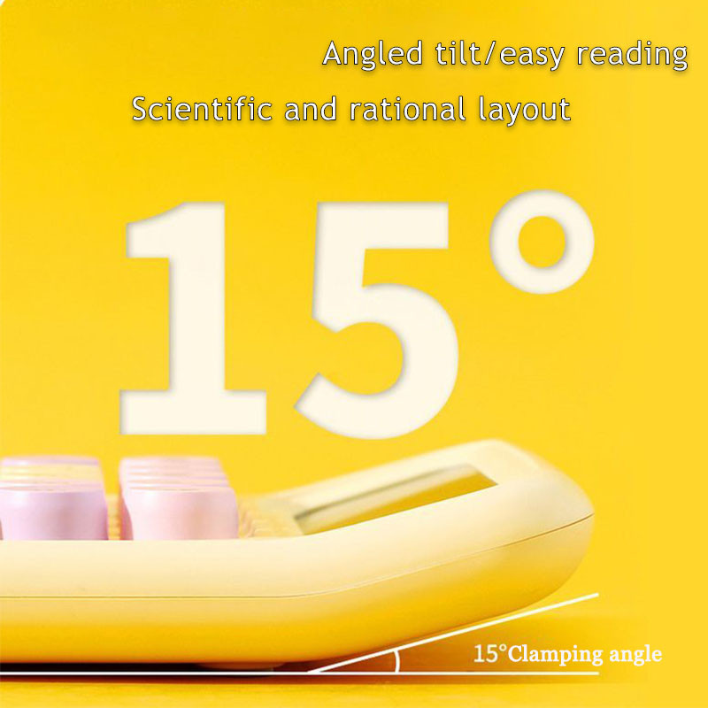 Calculator Kawaii Cartoon Candy Color Silențios Tastatură mecanică Calculator de desktop pentru învățare financiară și contabilă