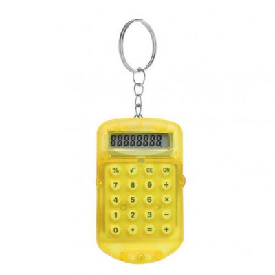 Naujas nešiojamas mini apverčiamas skaičiuotuvas, pakabinamas raktų pakabukas raktų pakabukas raktų laikiklis dovanų Calculadora Kawaii