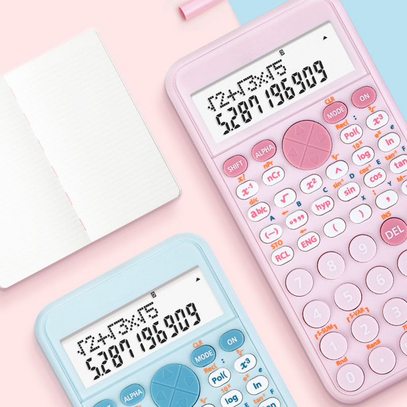 Digitalni znanstveni kalkulator s 240 funkcija, matematika, 10 znamenki, 2 reda LCD zaslona za studente, studente, dodiplomce, uredsku uporabu