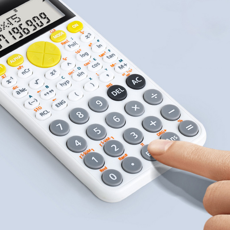 Digitalni znanstveni kalkulator s 240 funkcija, matematika, 10 znamenki, 2 reda LCD zaslona za studente, studente, dodiplomce, uredsku uporabu