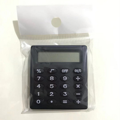 Karikatūras kabatas mini kalkulators Rokas kabatas tipa monētu baterijas kalkulators, nēsāšana līdzi Ekstras Calculadoras skolas birojs