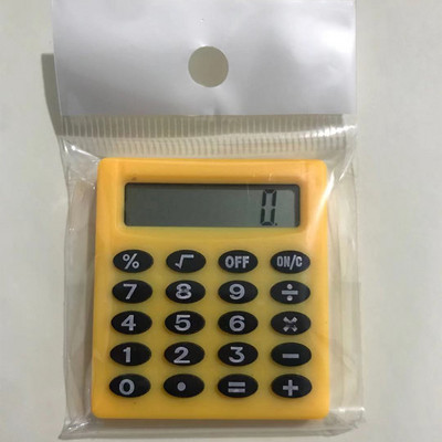 Karikatūras kabatas mini kalkulators Rokas kabatas tipa monētu baterijas kalkulators, nēsāšana līdzi Ekstras Calculadoras skolas birojs