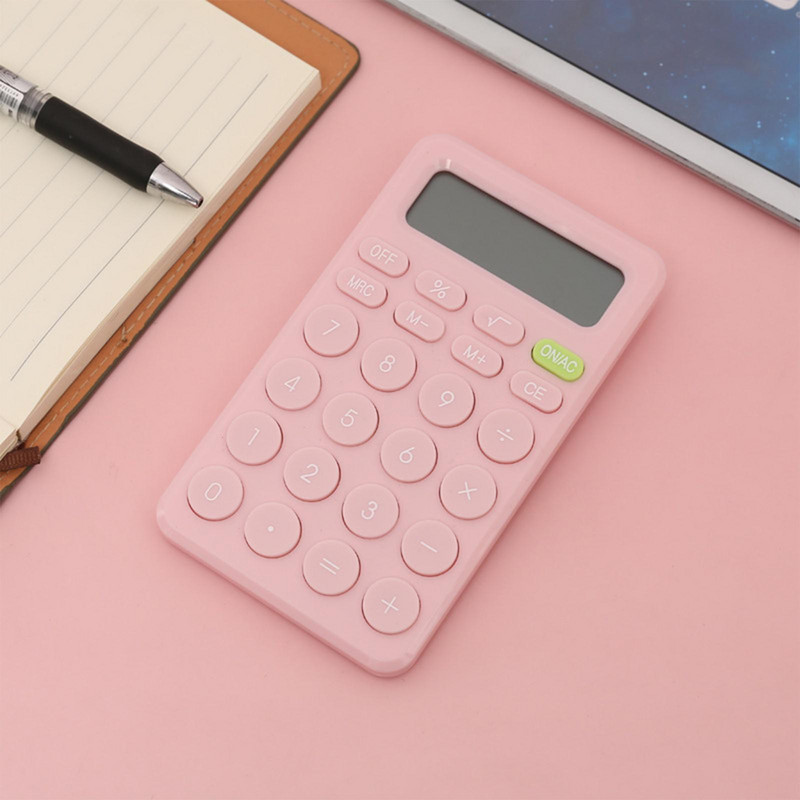 Ηλεκτρονική Αριθμομηχανή Βοήθημα εκμάθησης μαθηματικών Muti-Color με Κουμπί Μπαταρία Φορητή Αριθμομηχανή τσέπης για παιδιά στο σπίτι στο γραφείο