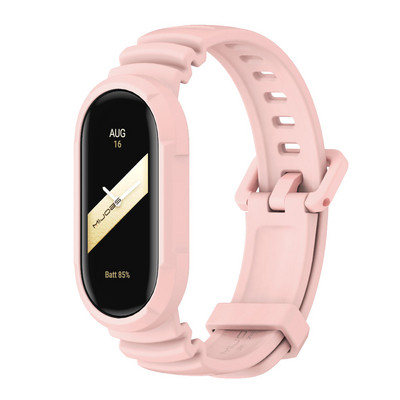 Dirželis, skirtas Mi Band 8 apyrankei Mi Band 7 dirželis, silikonas, suderinamas su MiBand 5 6 Vyriška, kvėpuojanti guminė laikrodžio apyrankė