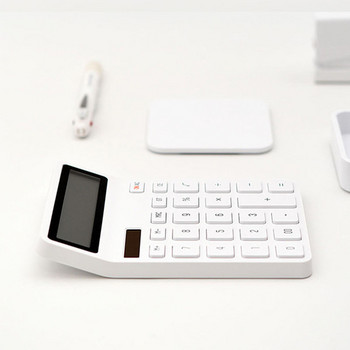 Прост бизнес настолен калкулатор Батерия Светлина Енергоспестяваща мощност Издръжлив калкулатор Чувствителен 12-цифрен широкоекранен калкулатор