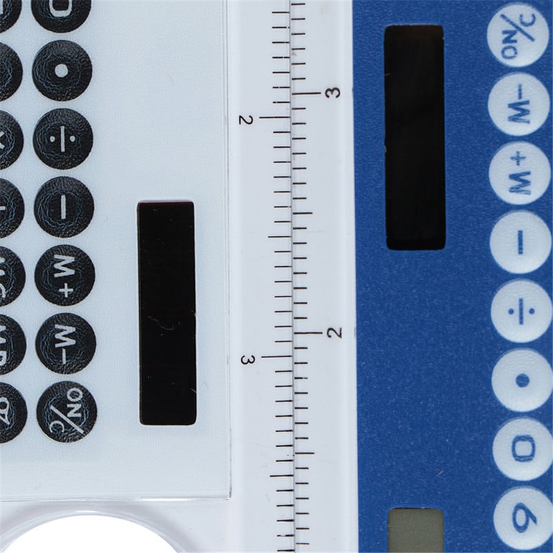 1 mini saulės skaičiuotuvas, daugiafunkcis didinamasis stiklas, 10 cm itin plonas liniuotės skaičiuotuvas, mokykliniai biuro reikmenys, 5 spalvos