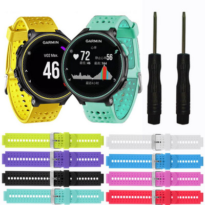 1Pc Silicone Watch Band For Garmin Forerunner 235 220 230 620 630 735 Bracelet Outdoor Sport Wristband Replacement Watchstrap