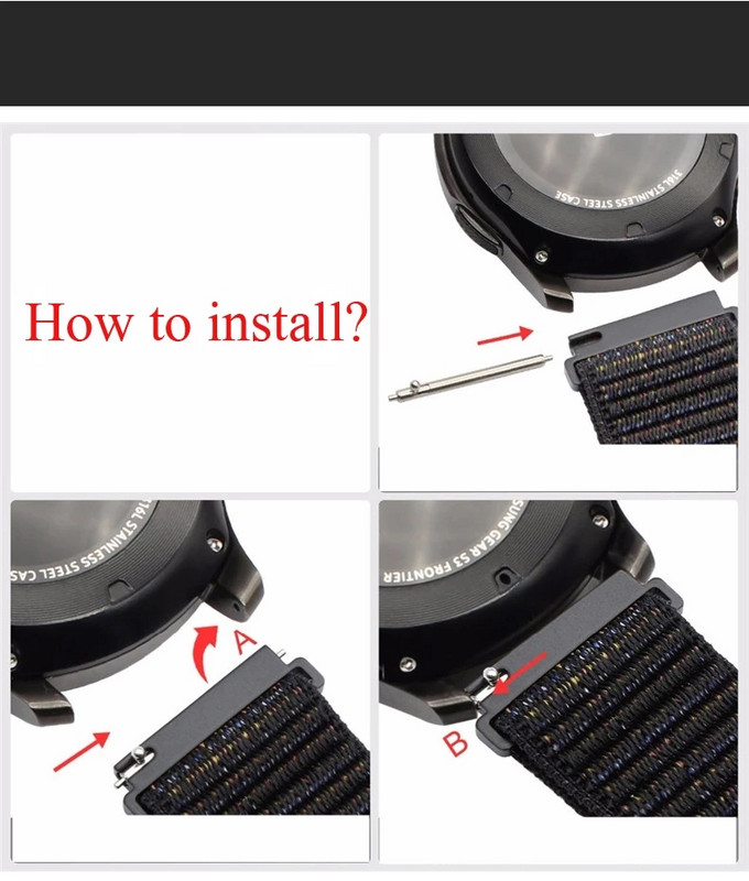 Nailono kilpinis dirželis skirtas Garmin Venu 2 Plus 2s Sq Forerunner 245 Smart Watch apyrankė, keičiama Garmin Vivoactive 4 4s 3 Correa