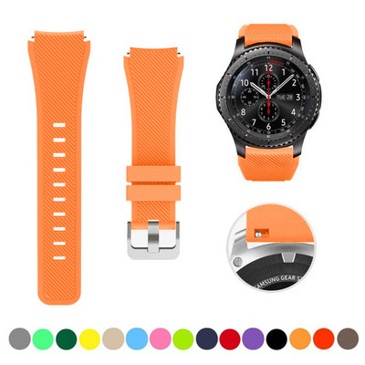 20 mm 22 mm dirželis skirtas Samsung galaxy watch4 44mm/40mm 5 pro active 2 Gear s3 Silicone Correa apyrankė Huawei Watch gt2/3/2e apyrankė
