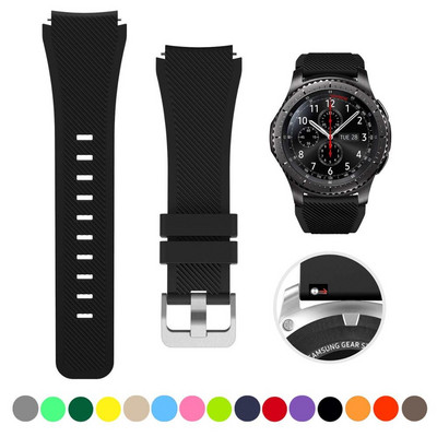 20 mm 22 mm dirželis skirtas Samsung galaxy watch4 44mm/40mm 5 pro active 2 Gear s3 Silicone Correa apyrankė Huawei Watch gt2/3/2e apyrankė