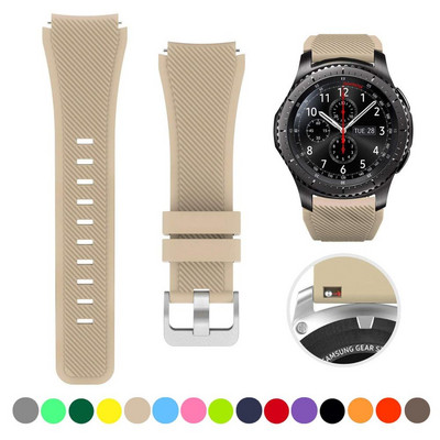 20 mm 22 mm dirželis skirtas Samsung galaxy watch4 44mm/40mm 5 pro active 2 Gear s3 Silicone Correa apyrankė Huawei Watch gt2/3/2e apyrankė