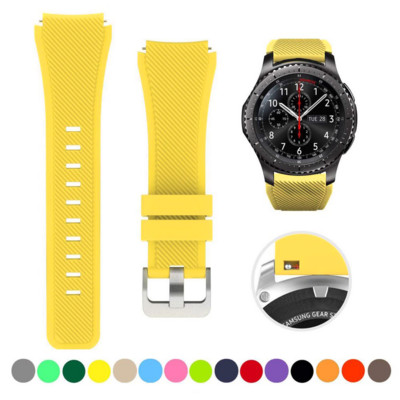 20 mm 22 mm dirželis skirtas Samsung galaxy watch4 44mm/40mm 5 pro active 2 Gear s3 Silicone Correa apyrankė Huawei Watch gt2/3/2e apyrankė