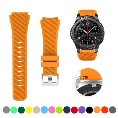 20 mm 22 mm dirželis skirtas Samsung galaxy watch4 44mm/40mm 5 pro active 2 Gear s3 Silicone Correa apyrankė Huawei Watch gt2/3/2e apyrankė