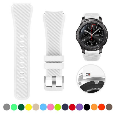 20 mm 22 mm dirželis skirtas Samsung galaxy watch4 44mm/40mm 5 pro active 2 Gear s3 Silicone Correa apyrankė Huawei Watch gt2/3/2e apyrankė