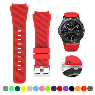 20 mm 22 mm dirželis skirtas Samsung galaxy watch4 44mm/40mm 5 pro active 2 Gear s3 Silicone Correa apyrankė Huawei Watch gt2/3/2e apyrankė