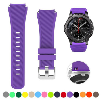 20 mm 22 mm dirželis skirtas Samsung galaxy watch4 44mm/40mm 5 pro active 2 Gear s3 Silicone Correa apyrankė Huawei Watch gt2/3/2e apyrankė