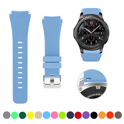 20 mm 22 mm dirželis skirtas Samsung galaxy watch4 44mm/40mm 5 pro active 2 Gear s3 Silicone Correa apyrankė Huawei Watch gt2/3/2e apyrankė