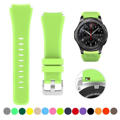 20 mm 22 mm dirželis skirtas Samsung galaxy watch4 44mm/40mm 5 pro active 2 Gear s3 Silicone Correa apyrankė Huawei Watch gt2/3/2e apyrankė