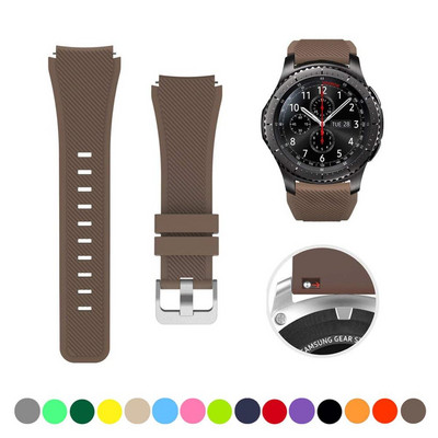 20 mm 22 mm dirželis skirtas Samsung galaxy watch4 44mm/40mm 5 pro active 2 Gear s3 Silicone Correa apyrankė Huawei Watch gt2/3/2e apyrankė