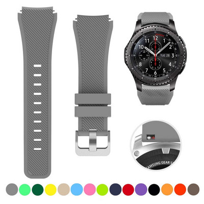 20 mm 22 mm dirželis skirtas Samsung galaxy watch4 44mm/40mm 5 pro active 2 Gear s3 Silicone Correa apyrankė Huawei Watch gt2/3/2e apyrankė
