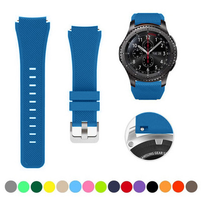 20 mm 22 mm dirželis skirtas Samsung galaxy watch4 44mm/40mm 5 pro active 2 Gear s3 Silicone Correa apyrankė Huawei Watch gt2/3/2e apyrankė