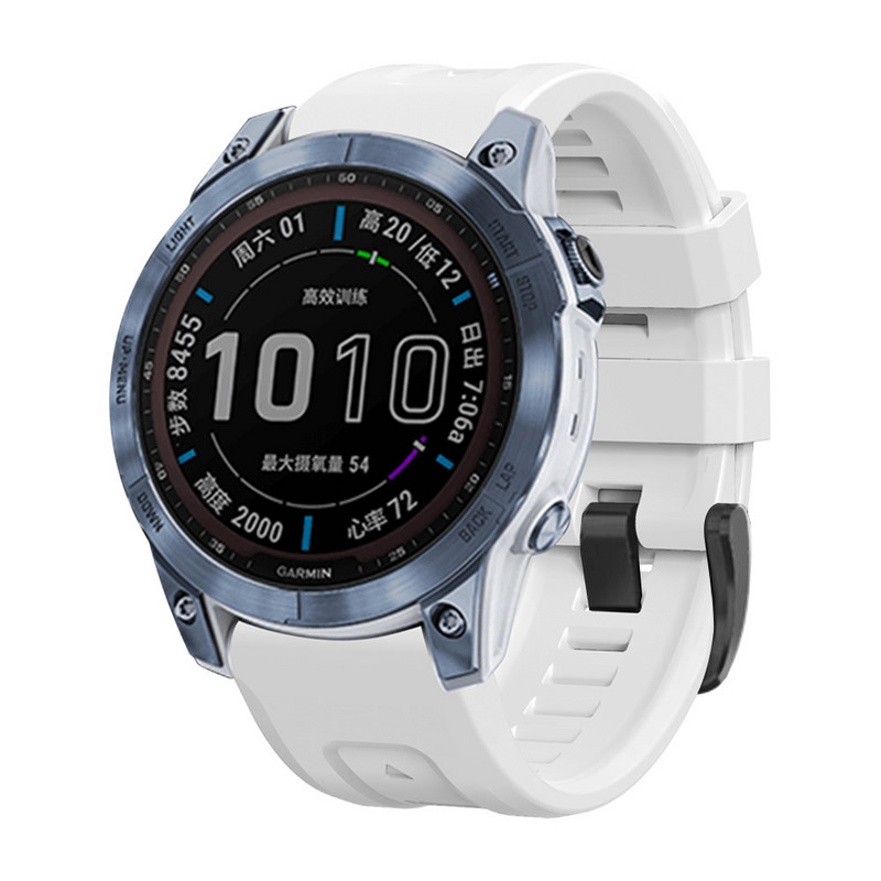 Curea din silicon moale pentru Garmin Fenix 7 7X 6 6X/5X Plus 3HR Curea de mână cu eliberare rapidă pentru curele de ceas Garmin EPIX Forerunner 945