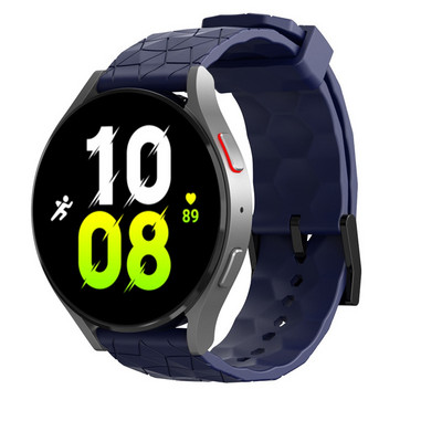 20 mm 22 mm silikoninis dirželis, skirtas Samsung Galaxy Watch 5 Pro 4 Classic 44 40 mm 42 mm 46 mm Huawei GT 2/3 futbolo modelio sportinė apyrankė
