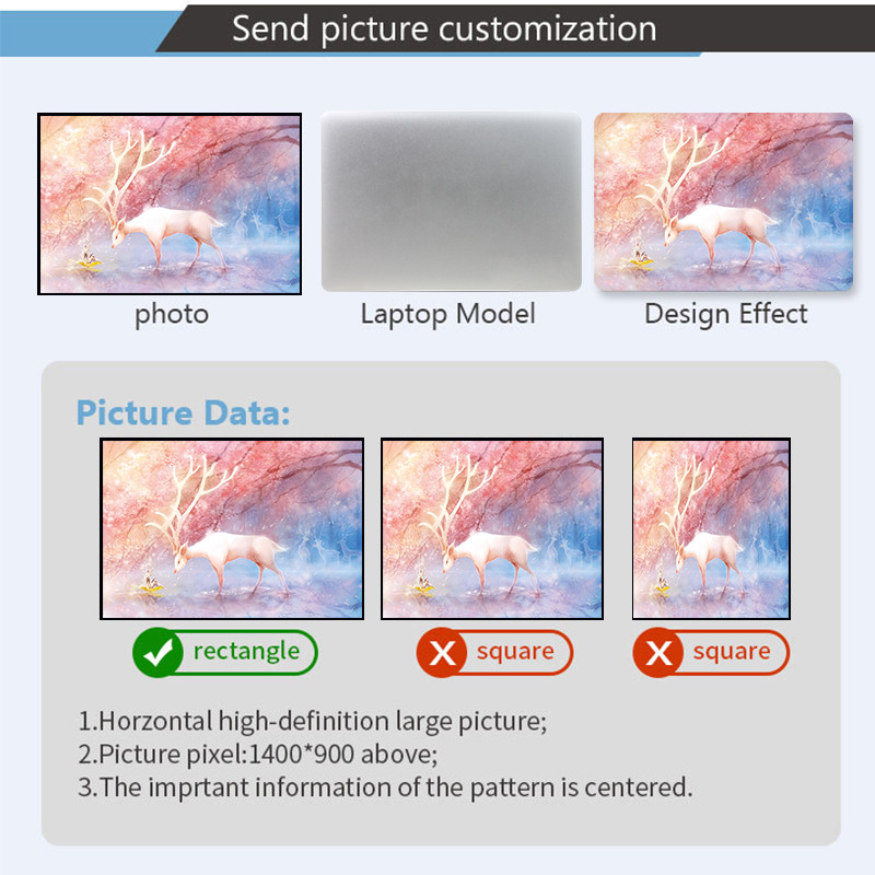 Akvareļa raksta uzlīmes klēpjdatora ādas mākslas uzlīme MacBook/HP/Acer/Dell/ASUS/Lenovo visu klēpjdatoru dekorēšanai