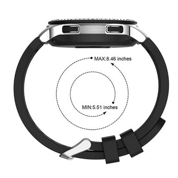 Силиконова каишка за китка за Samsung Galaxy Watch 46mm SM-R800 Смарт часовник Samsung Gear S3 Frontier Силиконова гривна Replaceme