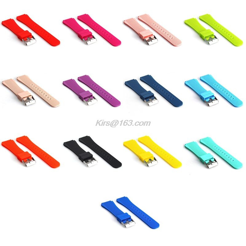 Silikoonist randmepael Samsung Galaxy kellale 46 mm SM-R800 nutikell Samsung Gear S3 Frontier silikoonist käevõru asendamine