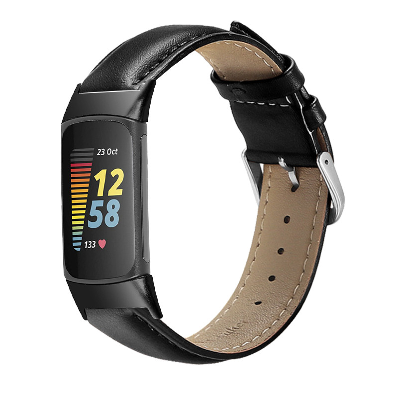 Essidi odinė apyrankės apyrankė skirta Fitbit Charge 5 4 3 se Minkšta moteriška vyriška laikrodžio dirželio kilpa Fitbit Charge 2 keitimui