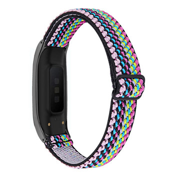 Πλεκτό λουρί Solo Loop για Samsung Galaxy Fit 2 Ανταλλακτικά αξεσουάρ βραχιολιού ρολόι Ζάντα πολύχρωμο για Samsung Galaxy Fit2