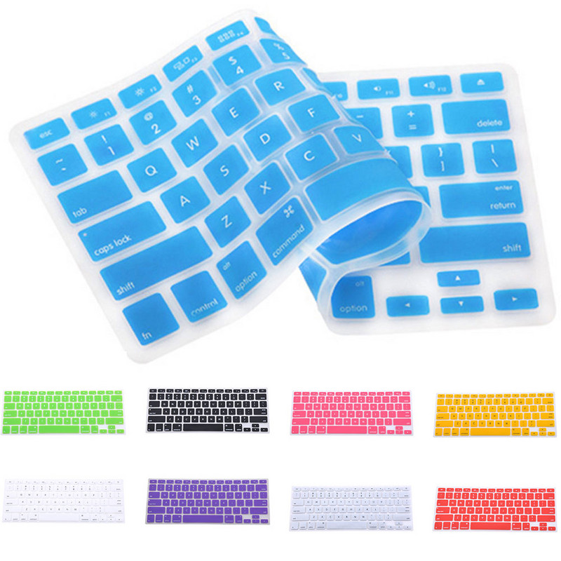 Darba mīksts silikons, mazgājams mājas birojā, ikdienas drošības aizsargs tastatūras pārsegs rakstīšanai Izturīgs īpaši plāns ūdensizturīgs piemērots Macbook datoram