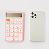 Puikus neslystantis pagrindo saldainių spalvos verslo skaičiuotuvas, veikiantis su baterija, lankstūs klavišai Studentų skaičiuoklės mokyklos reikmenys