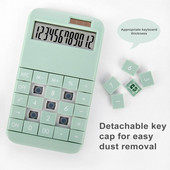 Ülisuure ekraaniga kalkulaator Tõhus kontoris vajalik päikeseenergial töötav lauaarvuti LCD-ekraaniga 12 õpilastele