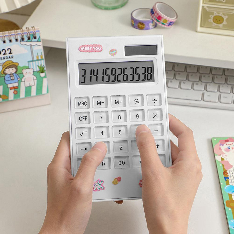 LCD mokyklos inžinerijos mokslinis skaičiuotuvas Studentams stacionarios skaičiavimo priemonės Egzaminas Kūrybinė spalvų skaičiuoklė