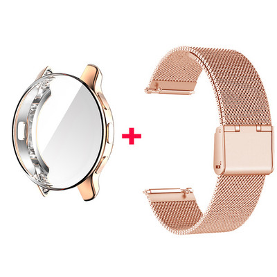 Metalinė apyrankė skirta Garmin Venu 2 Plus Venu 2 2S dirželiui iš nerūdijančio plieno juostos Garmin Vivoactive 4 4s visiškai dengiamam apsauginiam dėklui