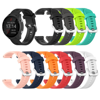 Για Garmin 245 Strap Official Button Watch Silicone Band Sports Strap For Forerunner 245M/645/Vivoactive 3/Venu/Venu SQ Bracelet