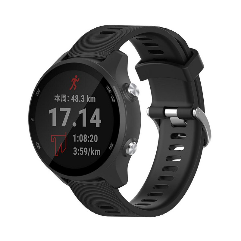 Garmin 245 szíjhoz hivatalos gombos szilikon óraszíj sportszíj Forerunner 245M/645/Vivoactive 3/Venu/Venu SQ karkötőhöz