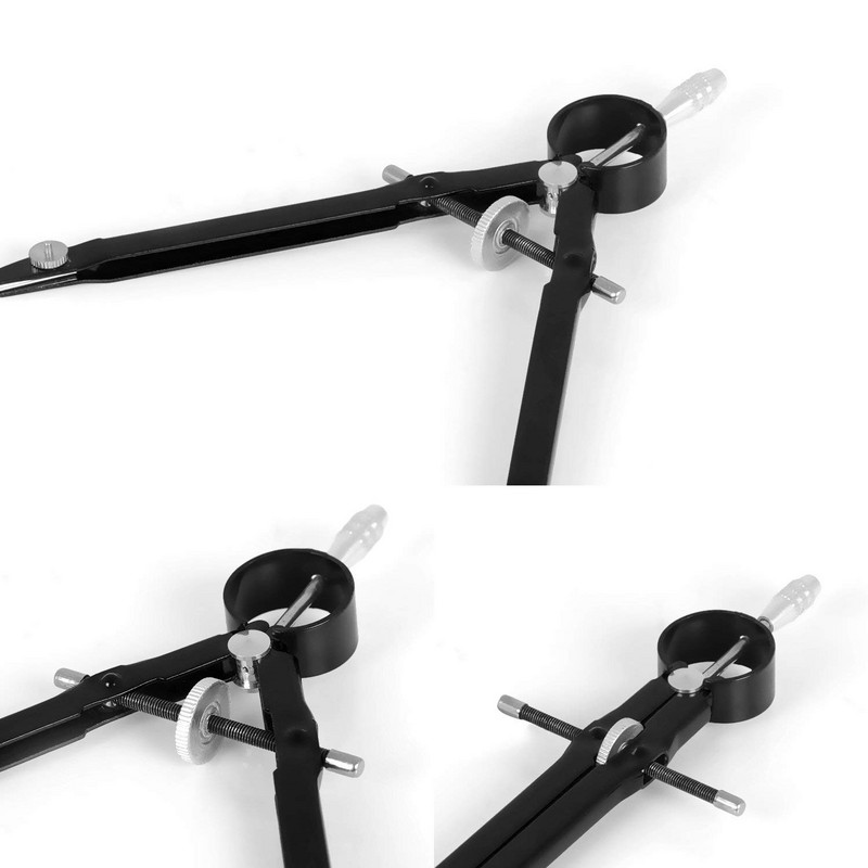 Profesionalus kompaso kompaso geometrijos rinkinys su užrakto matematika ir preciziniu kompaso metalu ir patvarus tvirtam ir plokštuminiam tikslumui