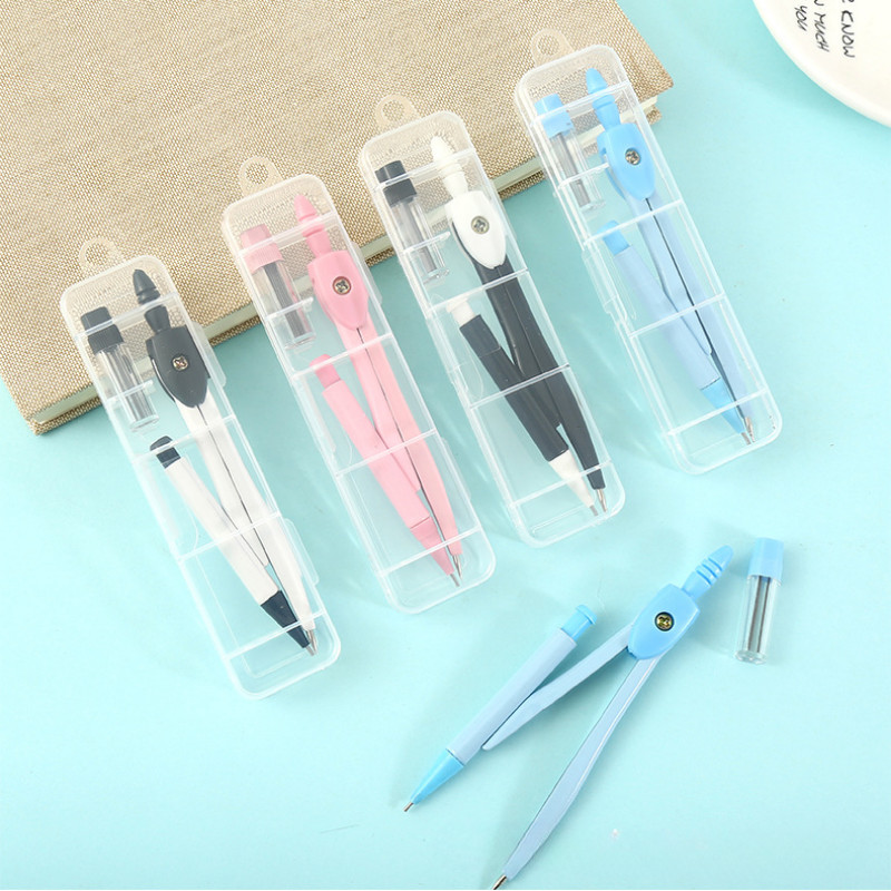 Īss praktisks profesionāls kompasu komplekts Skolas birojs Zīmēšana Matemātika Ģeometrija Mācību rīki Skolēniem Dāvanu balvas